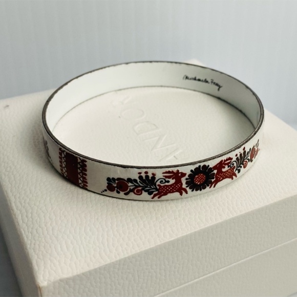 Vintage 1970s Michaela Frey Enameled Bracelet - Picture 4 of 5